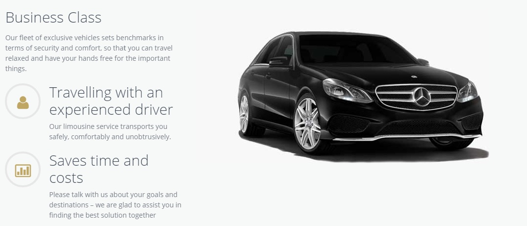 Business Class Limousine | Airport Shuttle Italy - Chauffeured Services